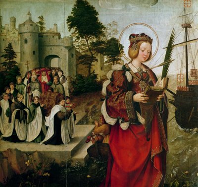 The Cortege of the Relics of St. Auta (detail) by Master of the St. Auta Altarpiece